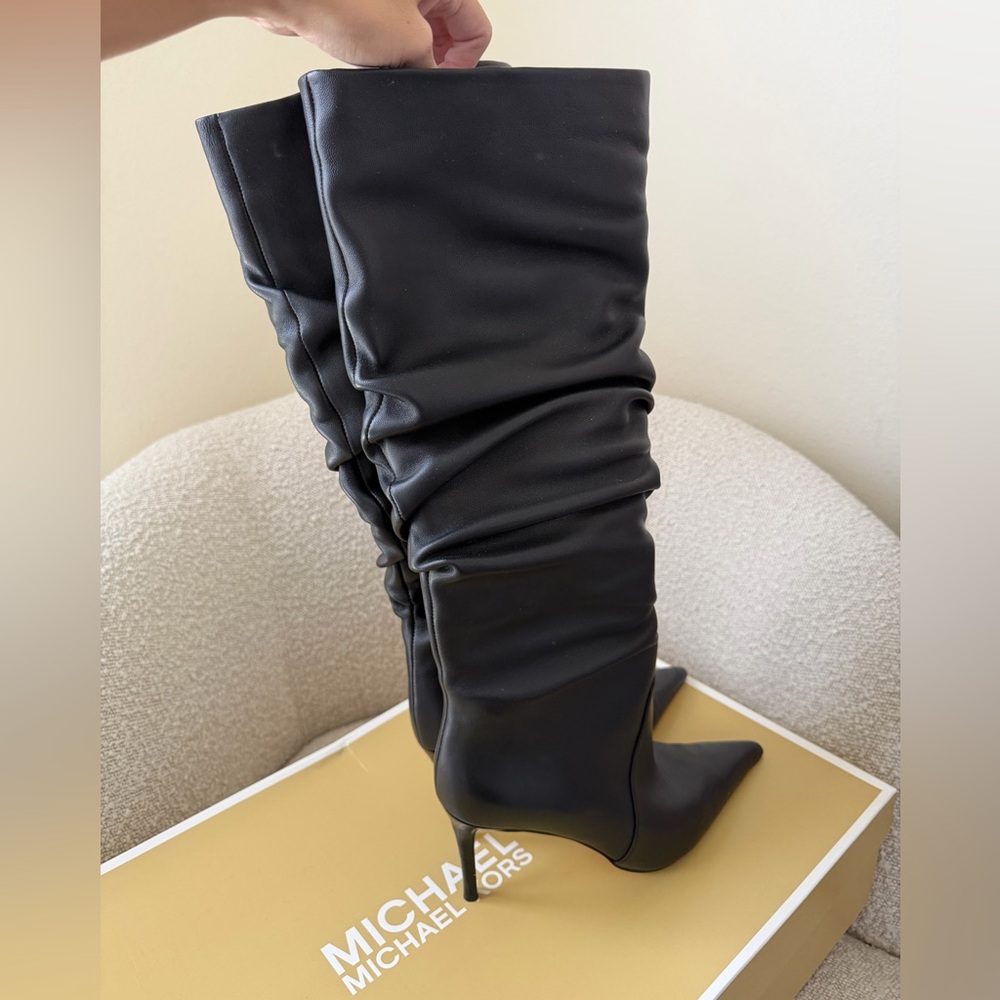*NWT MICHAEL KORS Dawn Leather Boot - Picture 3 of 5